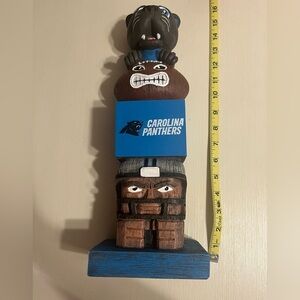 Carolina Panthers Tabletop Sir Purr Totem